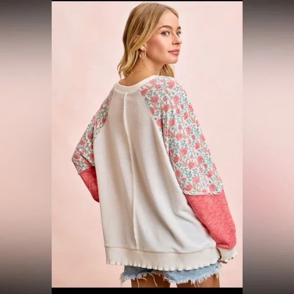 BiBi French Terry Mix & Match Top - Picture 2 of 4